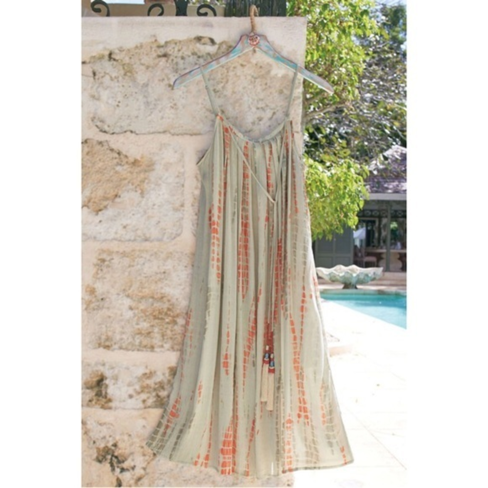 Soft Surroundings Tasseled Tie Dye‎ Dress M